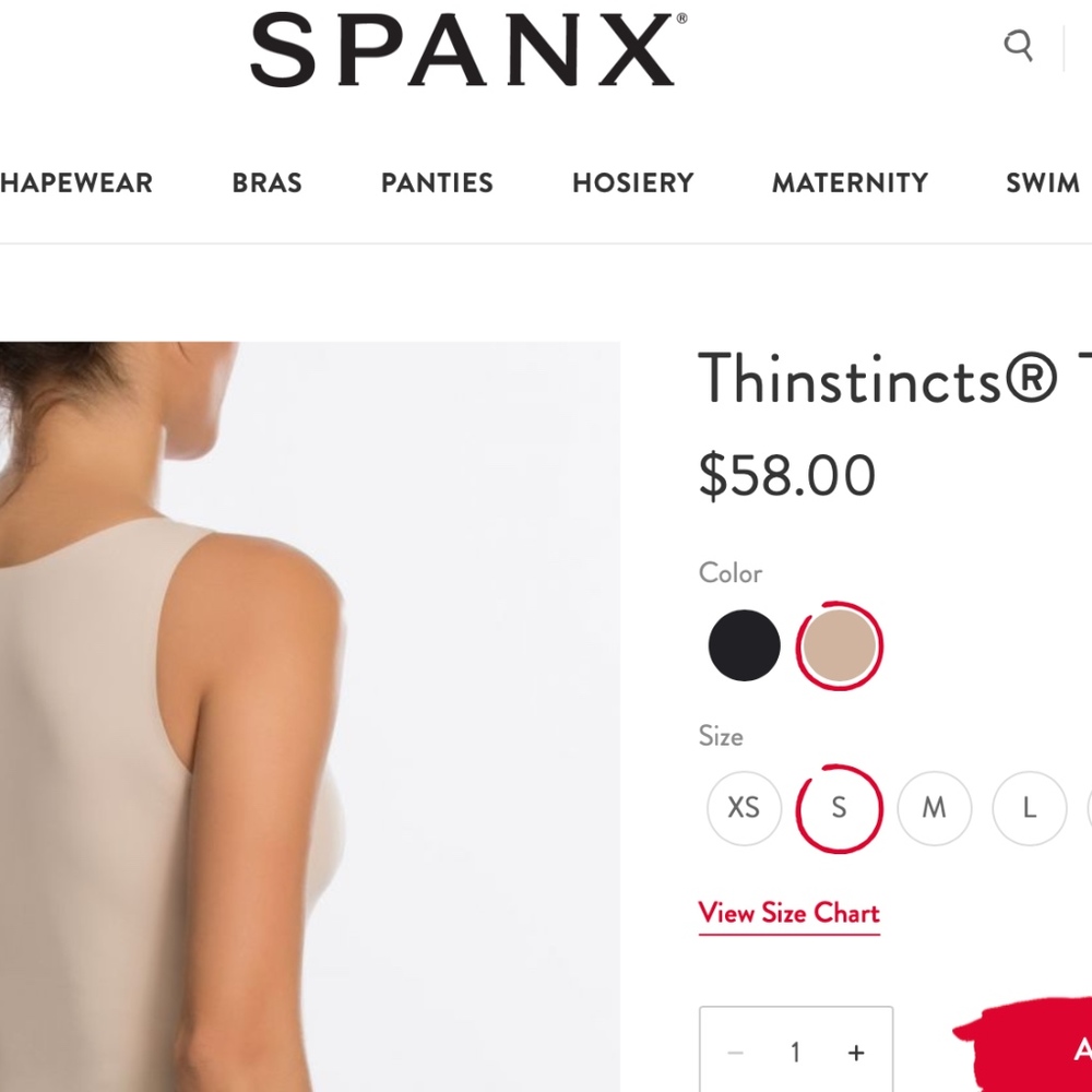 Spanx Trust Your Thinstincts Tank sz SM NWT $58.00 - Picture 1 of 7